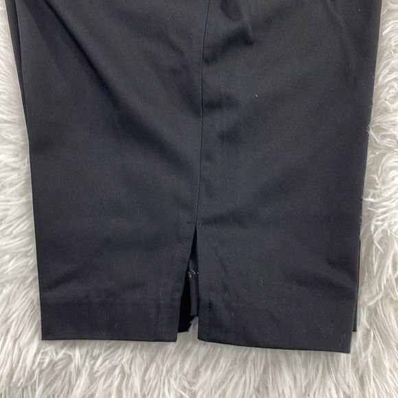 Women's Claudia Ev Black Casual Leopard Print Trim Split Bermuda Shorts (2) BI11 - Picture 3 of 10